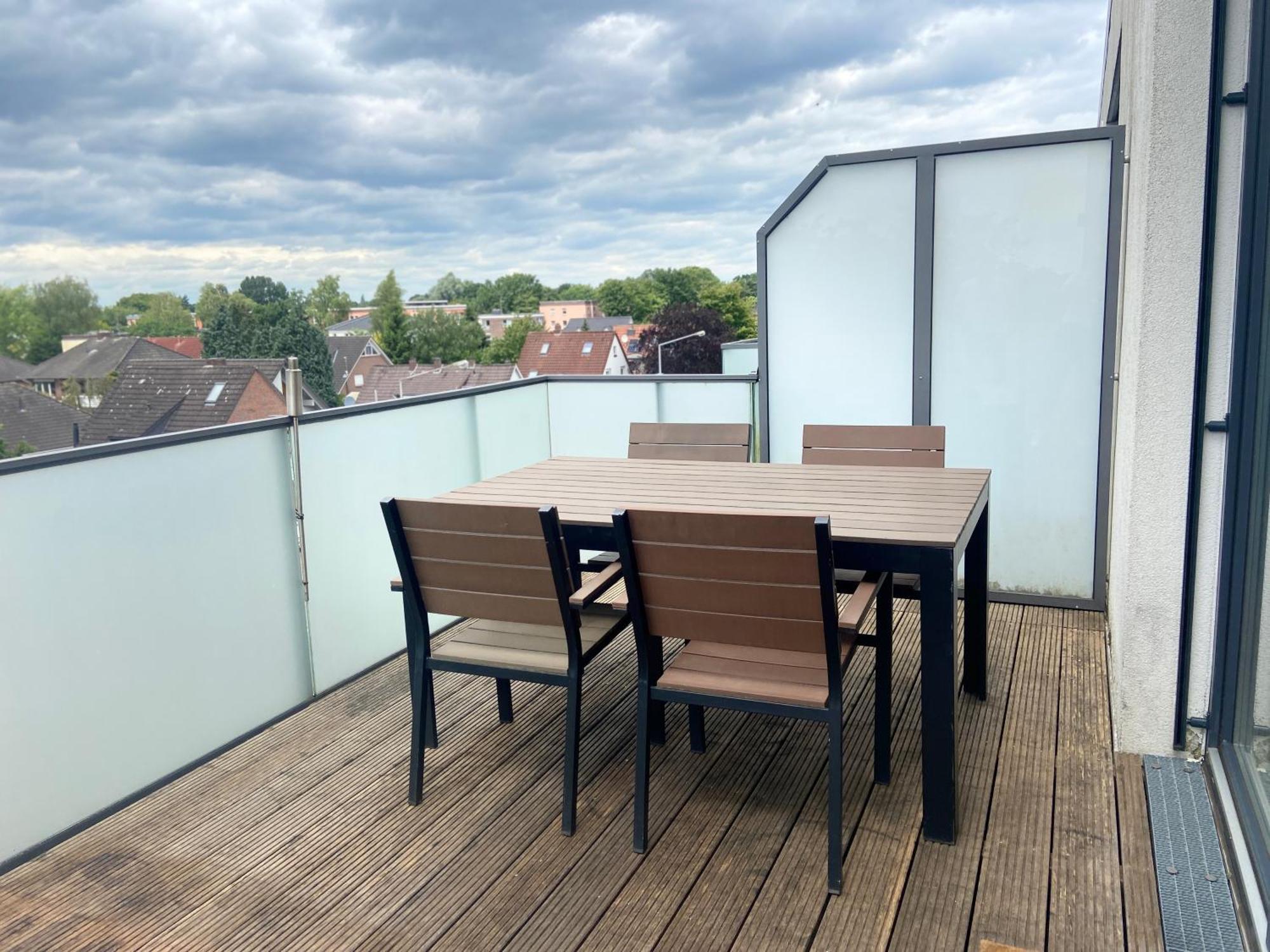 Micasa Ol - Modernes Penthouse - Stellplatz - Kueche - Wlan - Dachterrasse Appartement Oldenburg Buitenkant foto