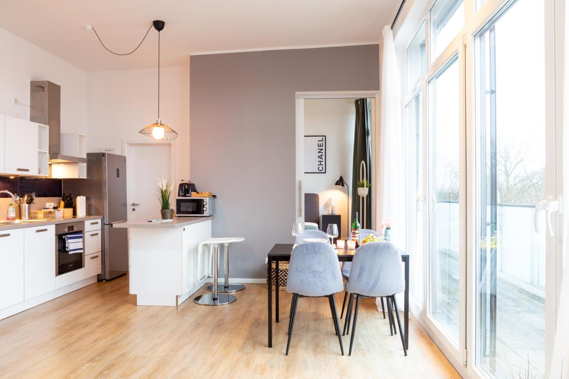 Micasa Ol - Modernes Penthouse - Stellplatz - Kueche - Wlan - Dachterrasse Appartement Oldenburg Buitenkant foto